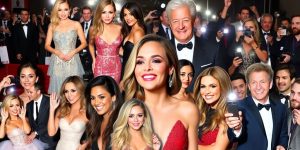 Colaj cu vedete la evenimente recente monden.